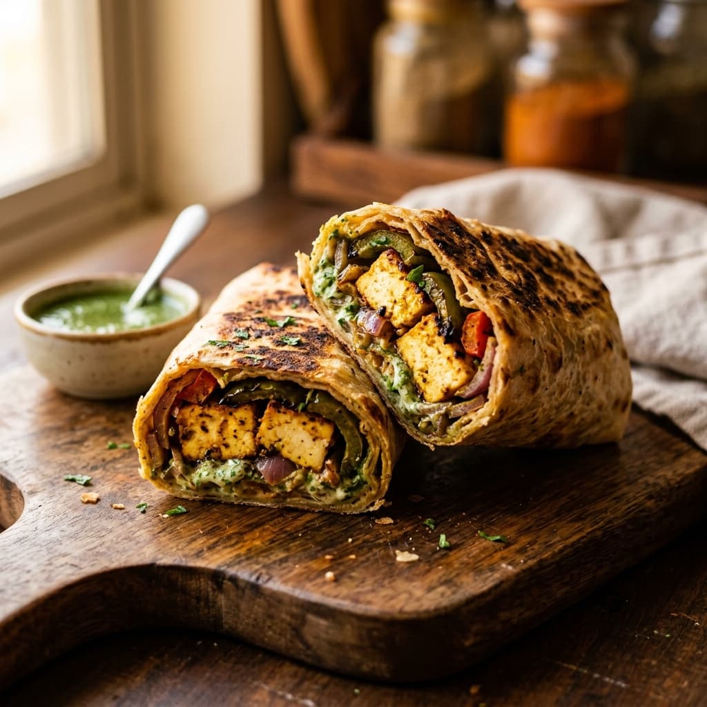 Tangy Paneer Wrap